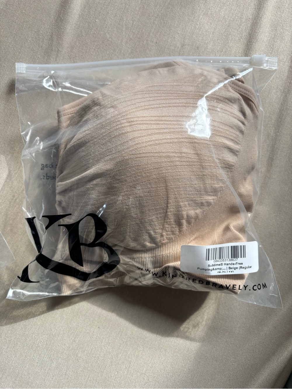 Kindred Bravely Sublime Hands-Free Pumping & Nursing Bra- Beige